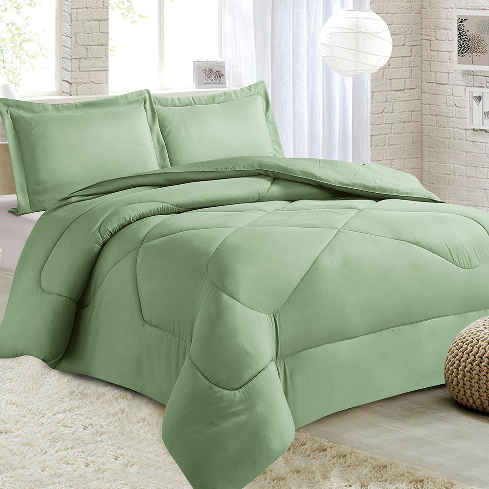 99,99% Polyester Solid Comforfer 7-Pieces Set